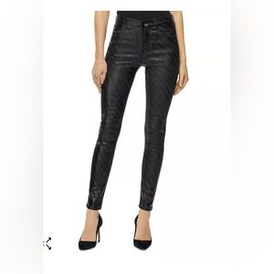 J Brand  Coated Maria High Rise Skinny Jeans